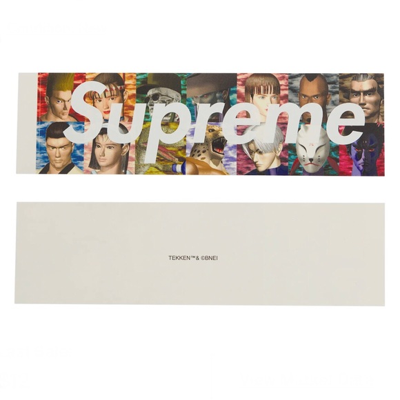Supreme Street Fighter Box Logo + Supreme Yohji Yamamoto Stickers New Authentic - Picture 1 of 6